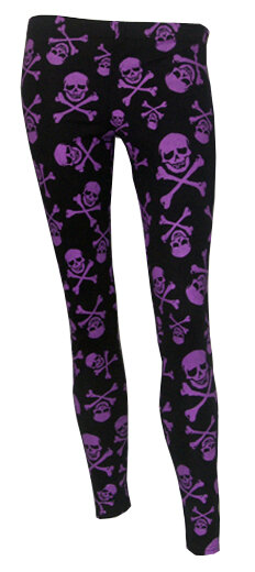 LEGGINGS CALAVERAS MORADAS